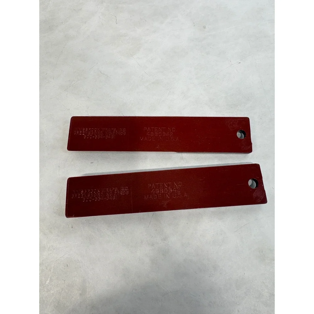 Vintage Innisbrook Wraps Gift Wrap Cutter Parts‎ Patent 4980942 Red Set of 2 USA